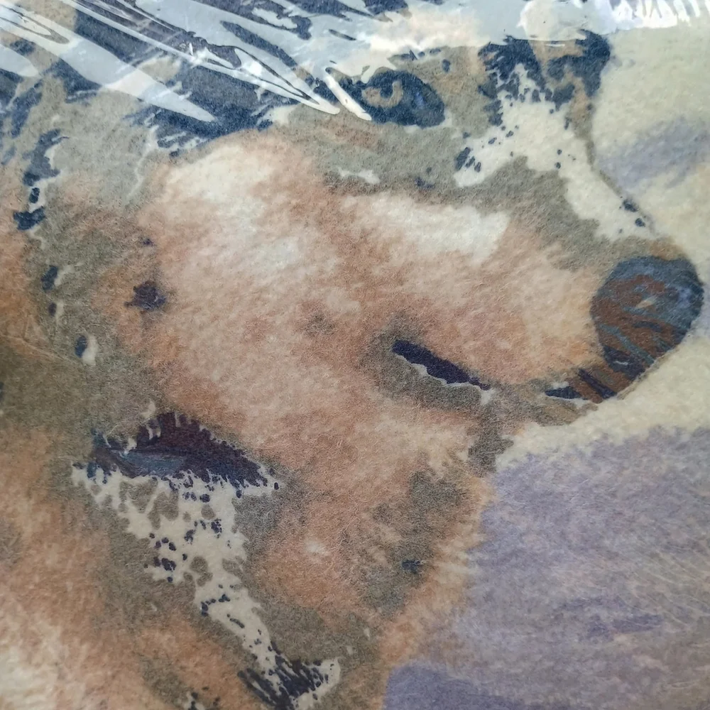 Owens Manufacturing Twin/Full Wolves Wolf Print Blanket 72